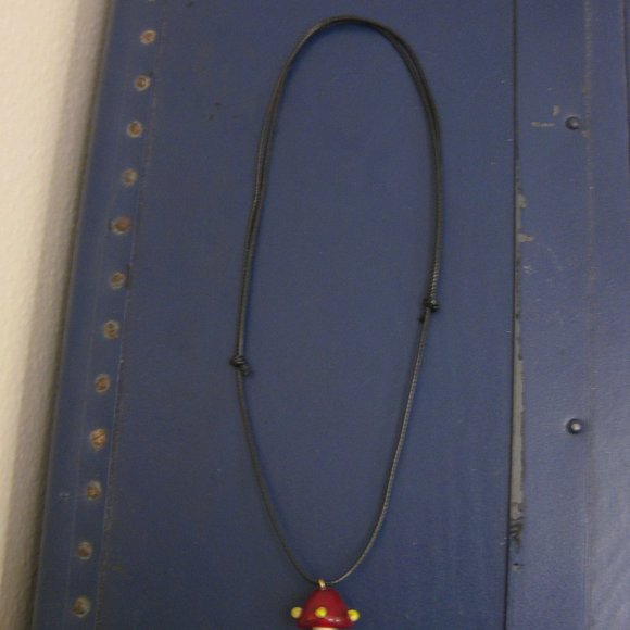 NWOT Earthbound Trading Co. mushroom cord necklace - Picture 2 of 3